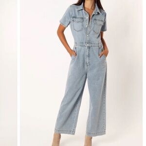 Women's Mable Stacie Jumpsuit, Light Denim, Size Medium
